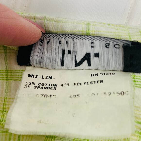 VintageY2k Lime Green Plaid Halter Dress Sz Small - Picture 16 of 16